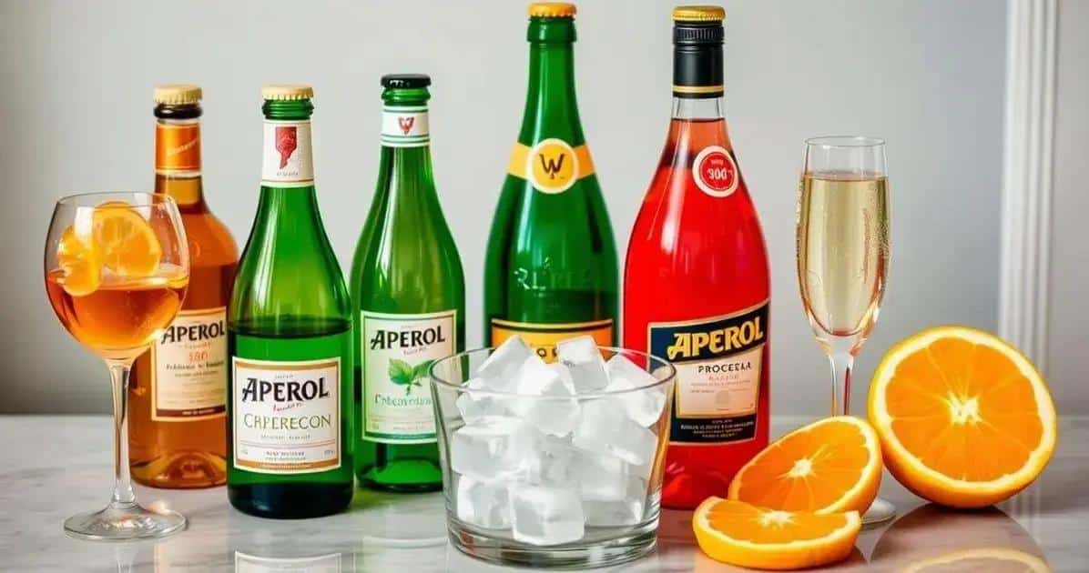 Ingrédients pour Aperol avec Prosecco