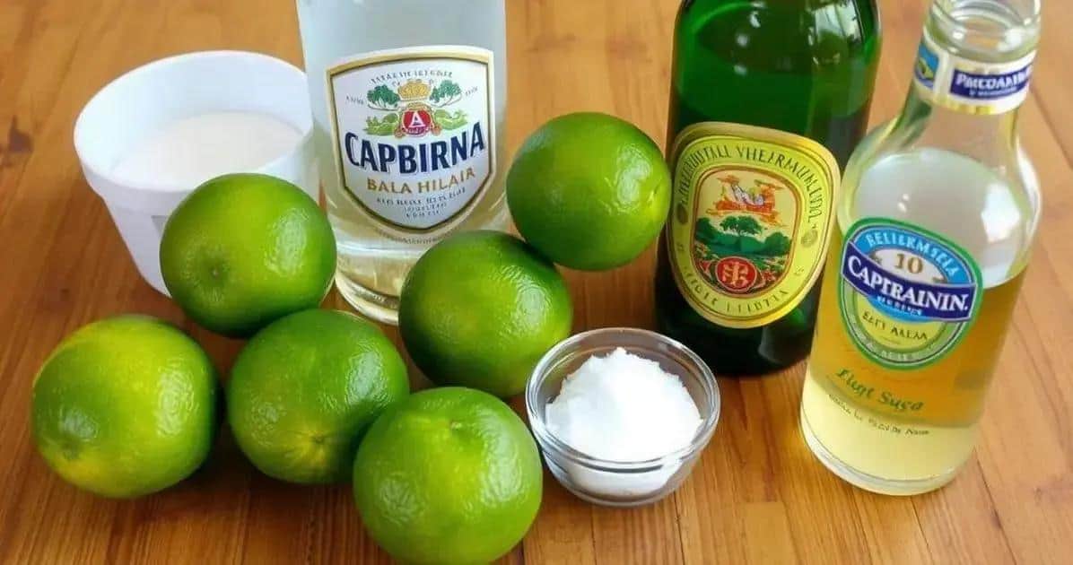 Ingrédients pour la Caïpirinha à la bière