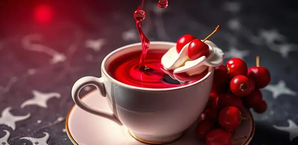 Ingrédients pour le café avec liqueur de fruits rouges