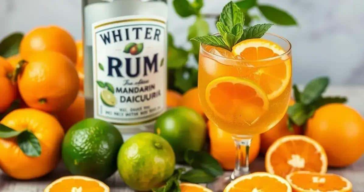 Ingrédients pour le Daiquiri à la mandarine