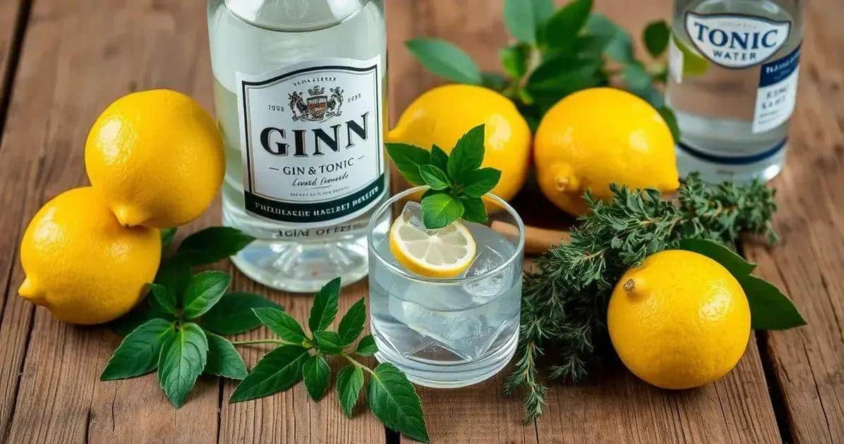 Ingrédients pour un Gin Tonic avec Citron de Sicile