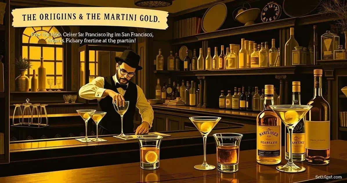 Le martini gold et ses origines