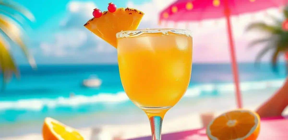 Margarita au jus d'ananas et poivre rose : Une touche unique