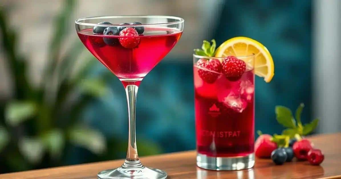Martini avec liqueur de baies et soda : Une variation rafraîchissante à essayer absolument