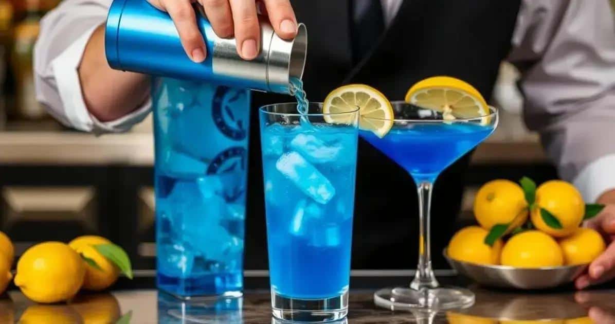 Méthode de préparation de la boisson Blue Lagoon