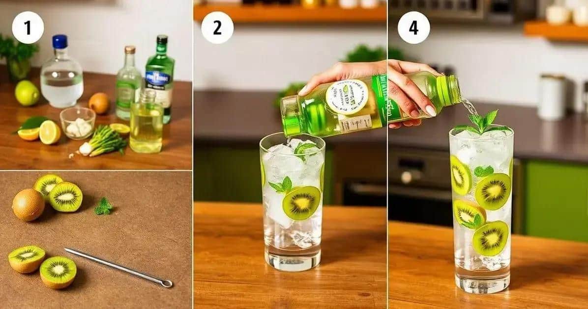 Méthode de Préparation du Gin Tonic au Kiwi