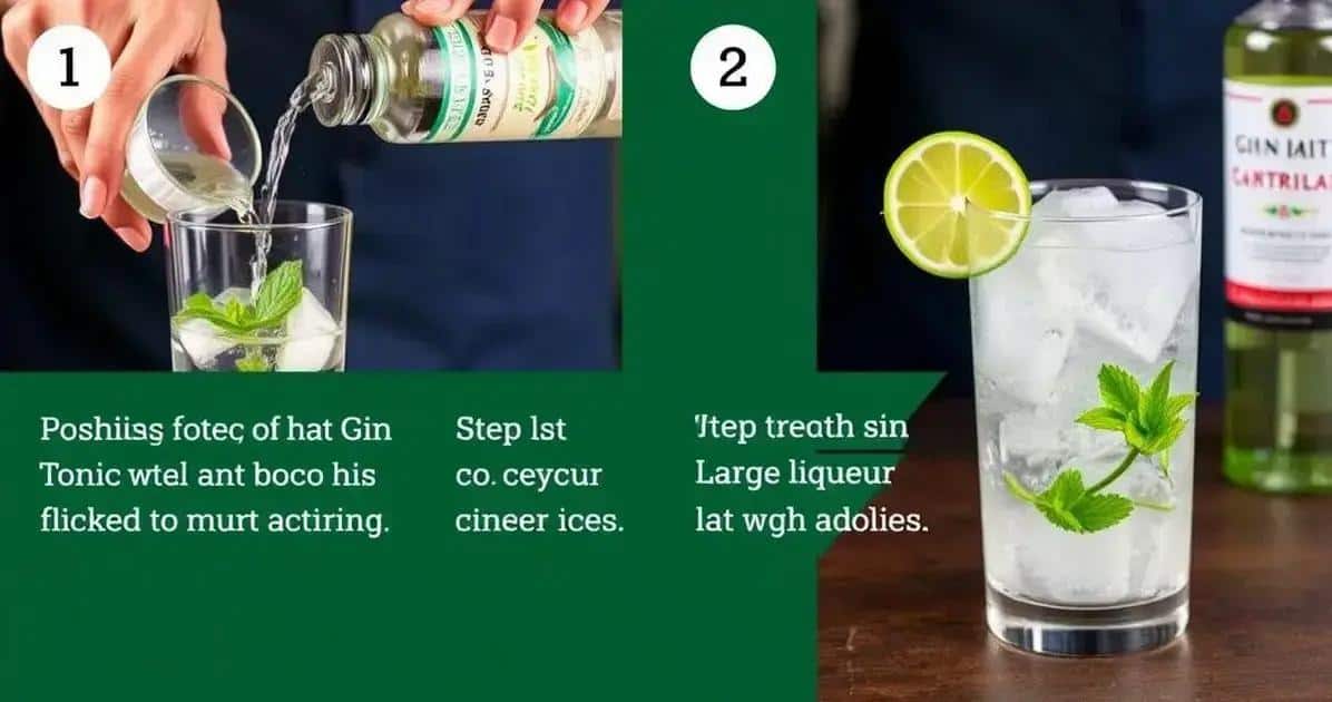 Méthode de Préparation du Gin Tonic avec Liqueur de Noix de Coco
