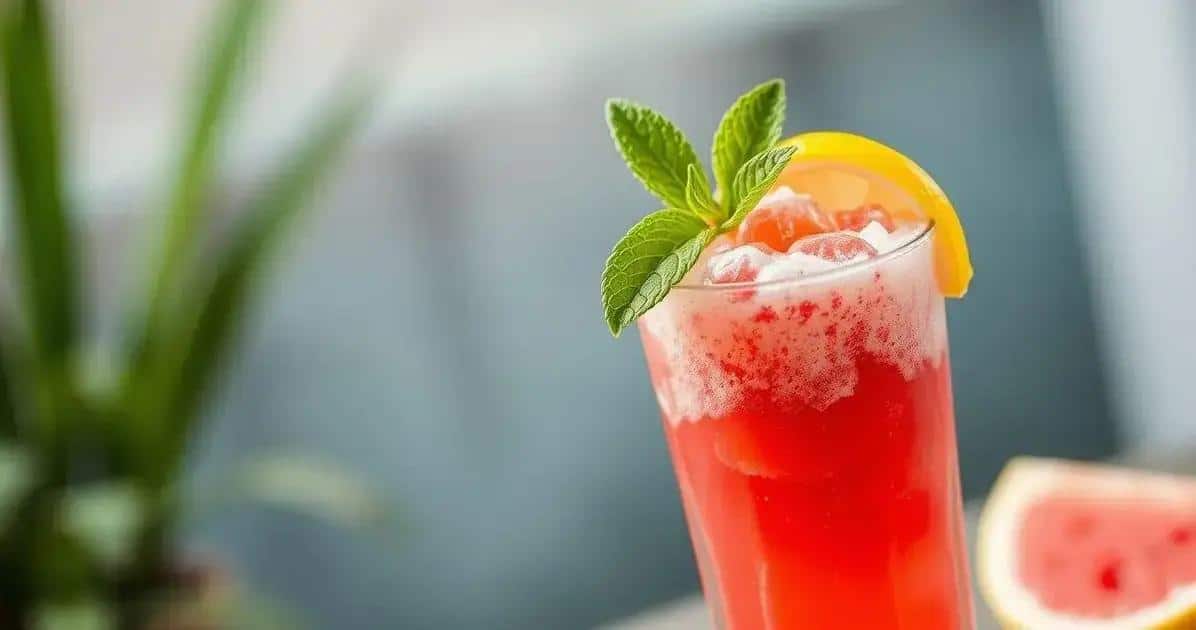 Mocktail de pastèque avec écume de citron : Un délice rafraîchissant à essayer absolument