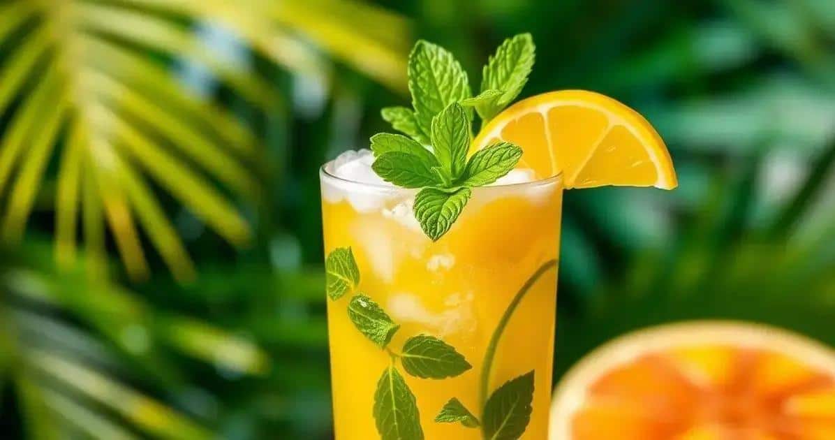 Mojito à la mangue avec écume de gingembre : Une variation irrésistible