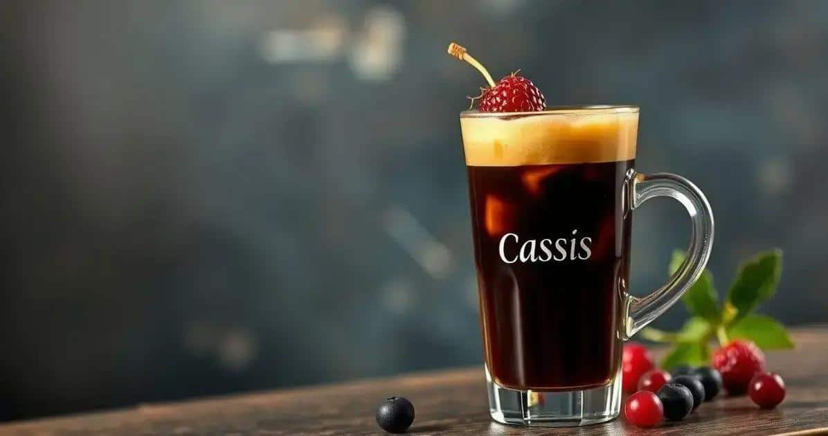 Originalité du café avec liqueur de cassis