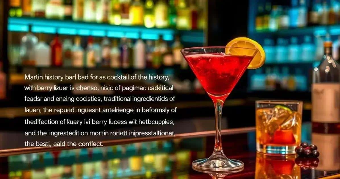 Origine du Martini avec liqueur de baies