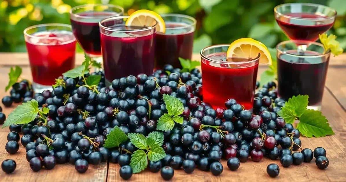 Propriétés du cassis en boisson