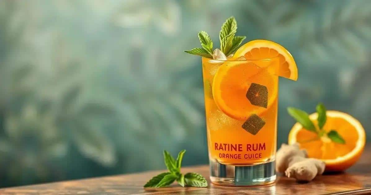 Rhum avec jus d'orange et gingembre : Un cocktail rafraîchissant à essayer