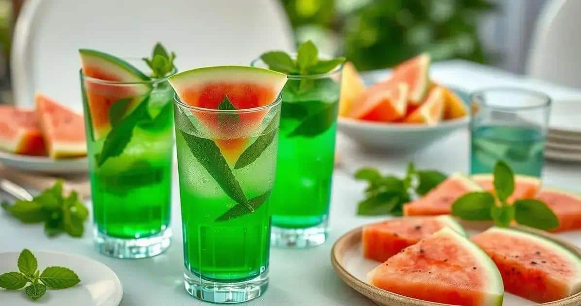Suggestion de service pour la boisson verte