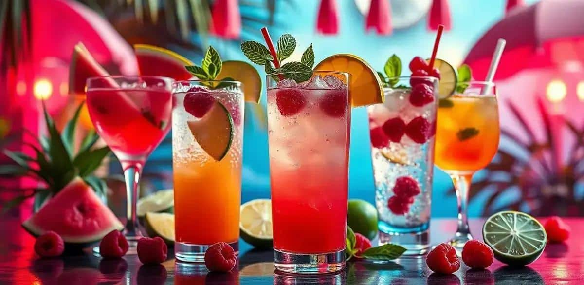 Variantes créatives de la Caipiroska à la Pastèque