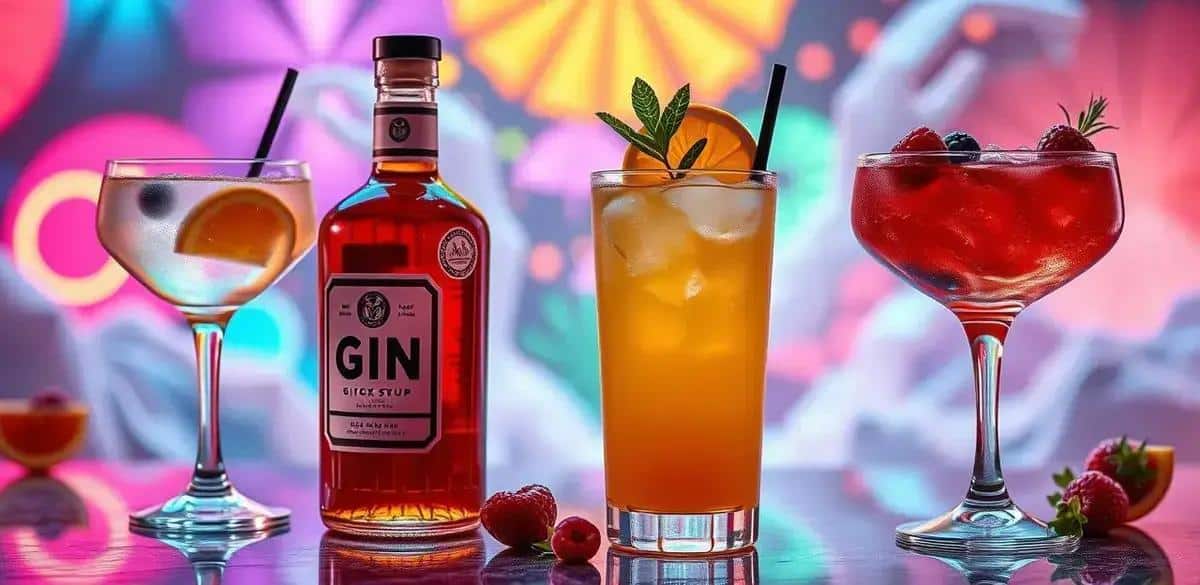 Variantes de gin avec sirop de caramel