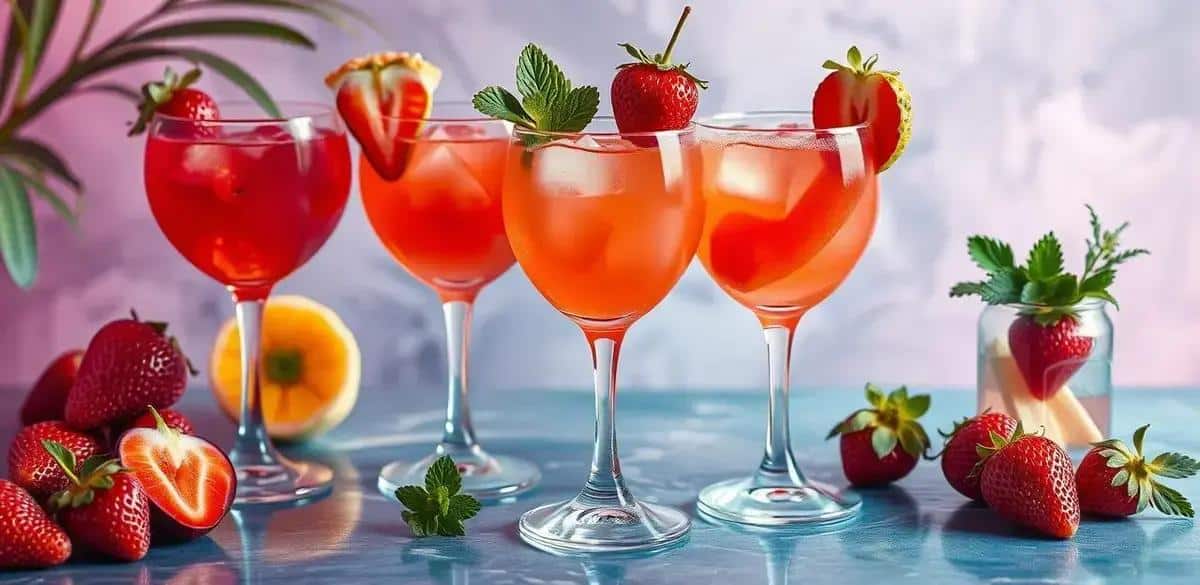 Variantes de la Caïpirinha à la Fraise