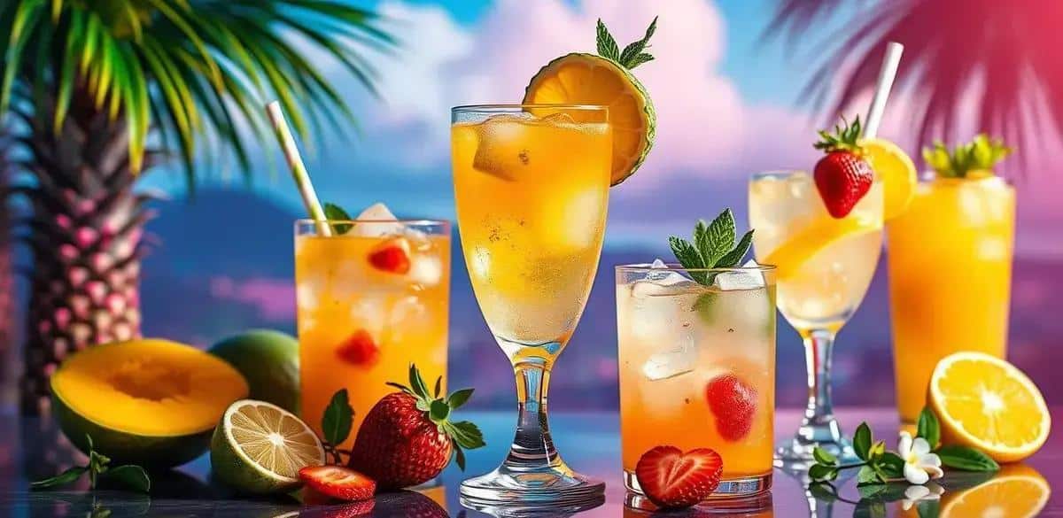 Variantes de la Caïpirinha aux fruits