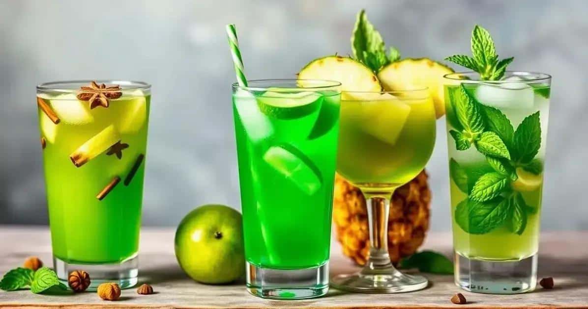 Variants de la recette de boisson à la pomme verte