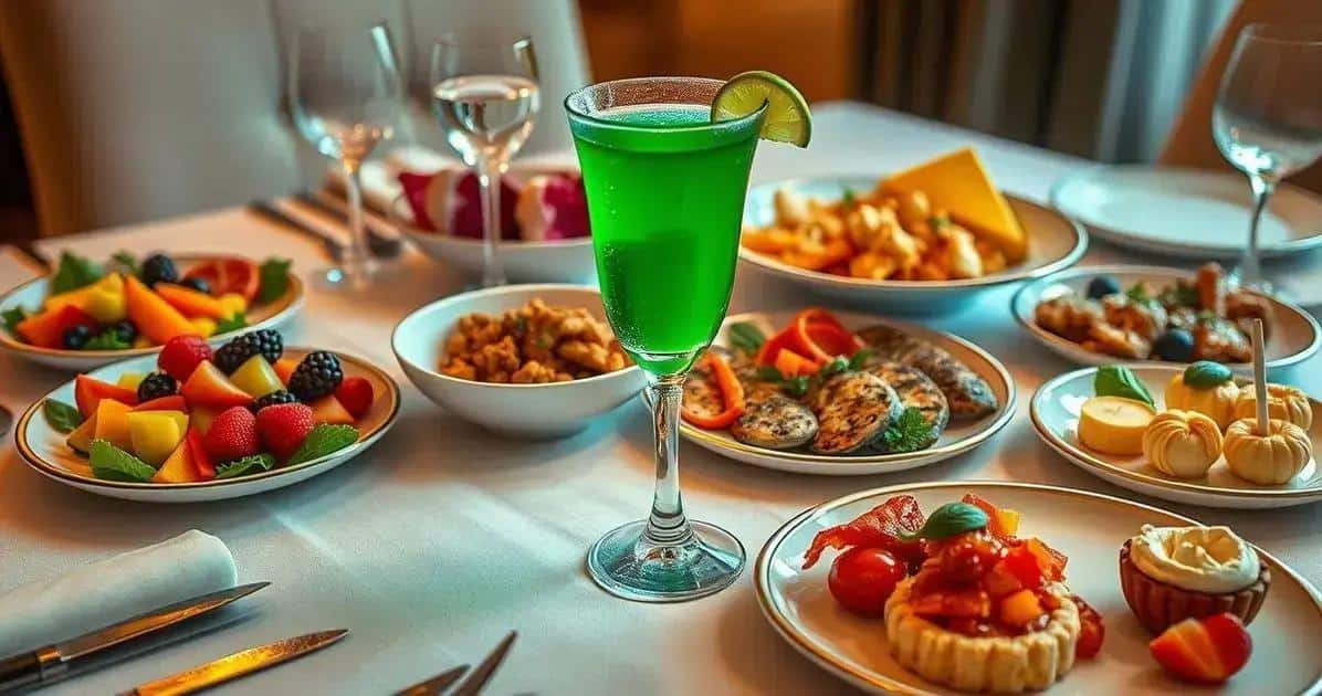 Accords mets et boissons avec la boisson verte