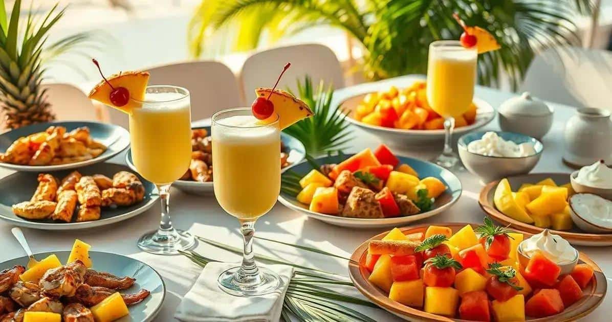 Accords mets et Piña Colada