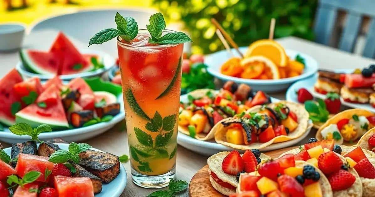 Accords parfaits avec le mojito au jus de pastèque et basilic