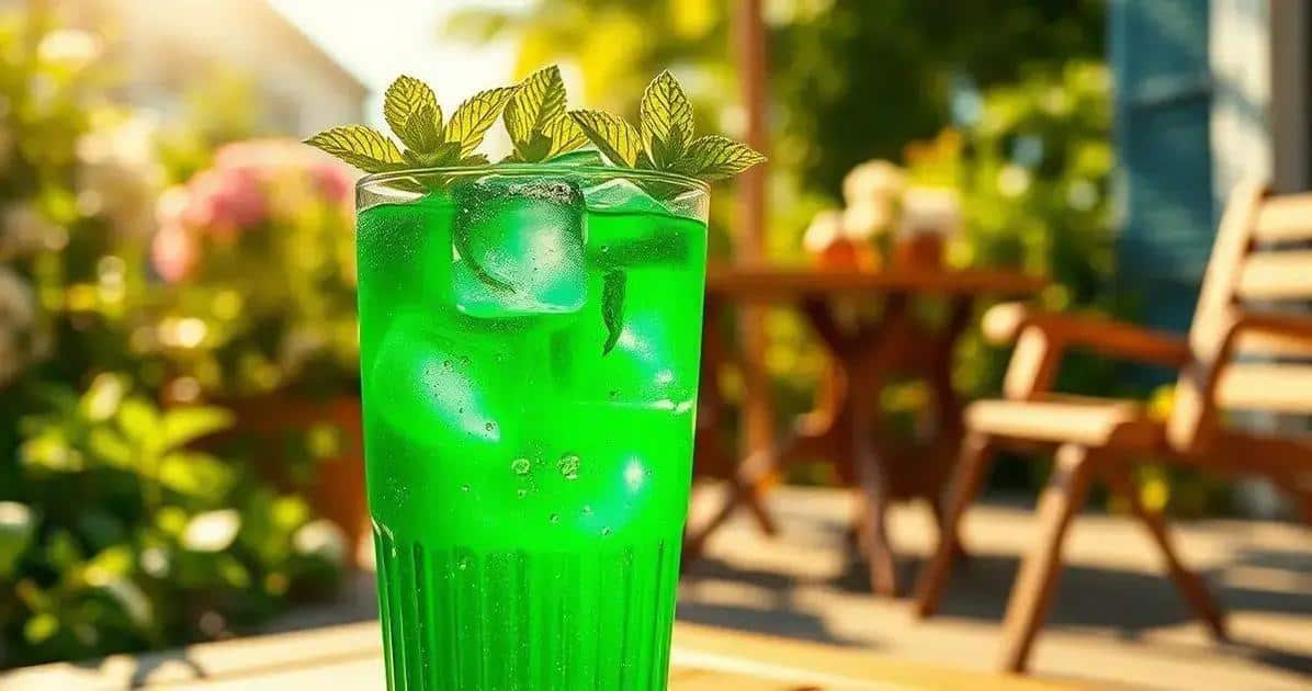 Boisson à la liqueur de menthe pour l'été ! Savoureuse et rafraîchissante – Rien de mieux pour la chaleur !