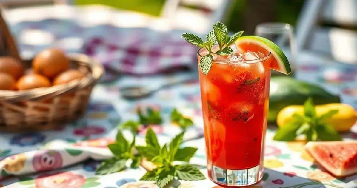Boisson énergétique au jus de pastèque et gingembre : Une variation rafraîchissante