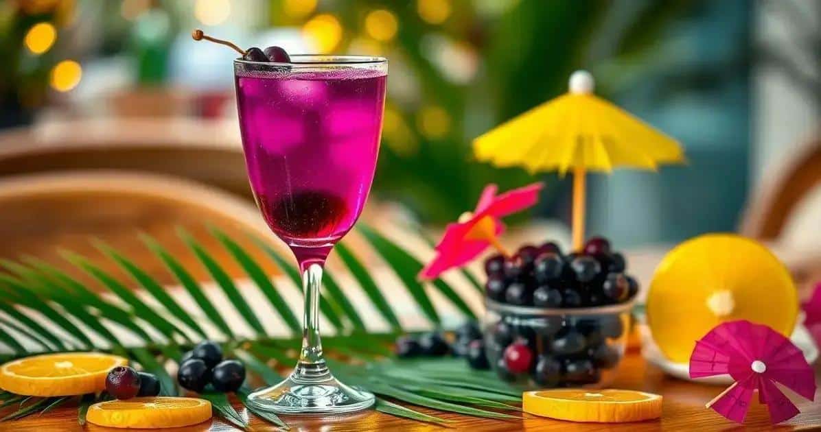 Caïpirinha au cassis : La petite boisson noire audacieuse !