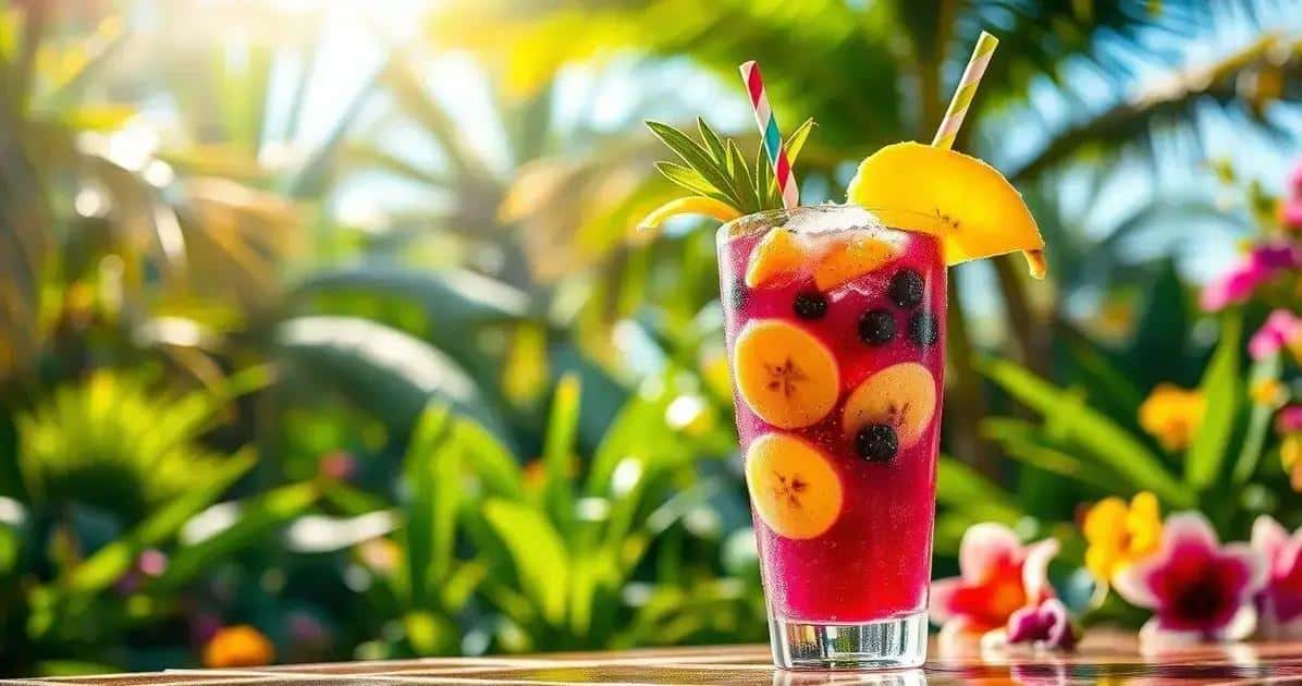 Caïpirinha d'açaí et de banane : Énergie pure !