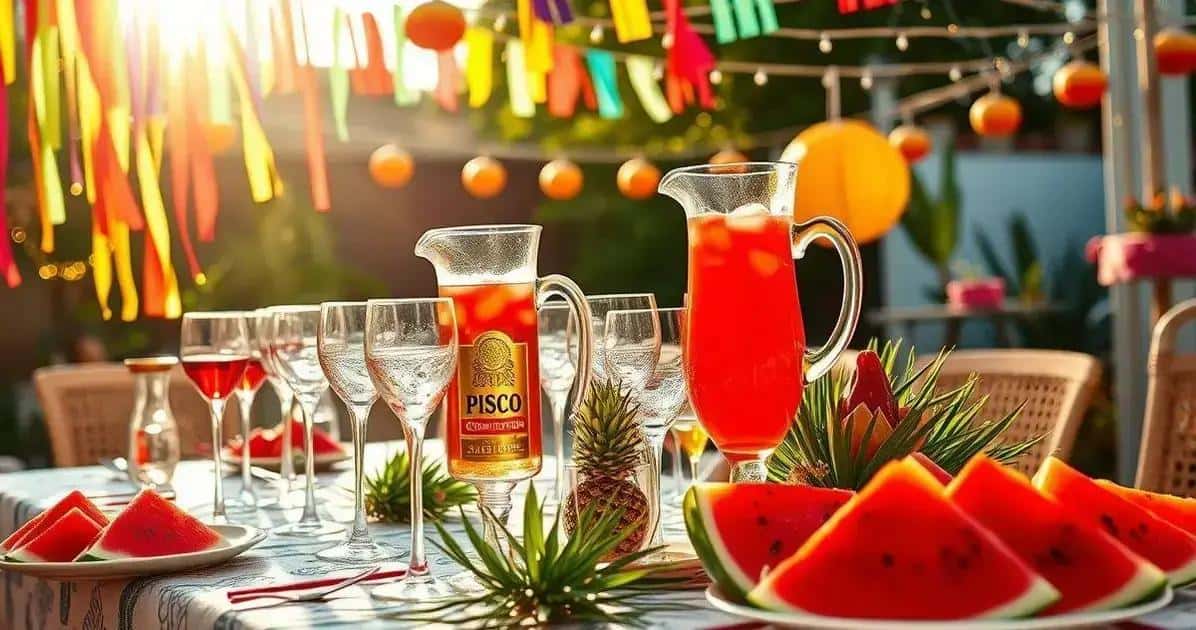 Célébrations avec Pisco et Jus de Pastèque