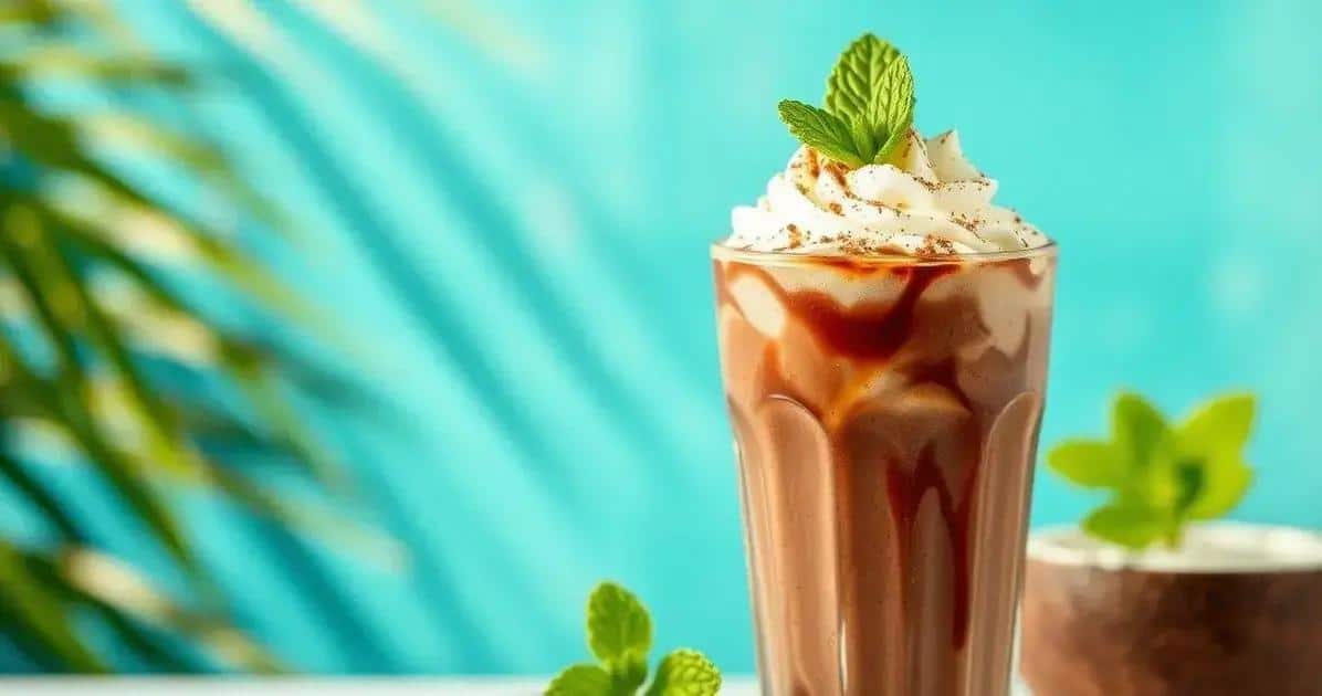 Chocolat glacé avec liqueur de coco et menthe : Un délice rafraîchissant
