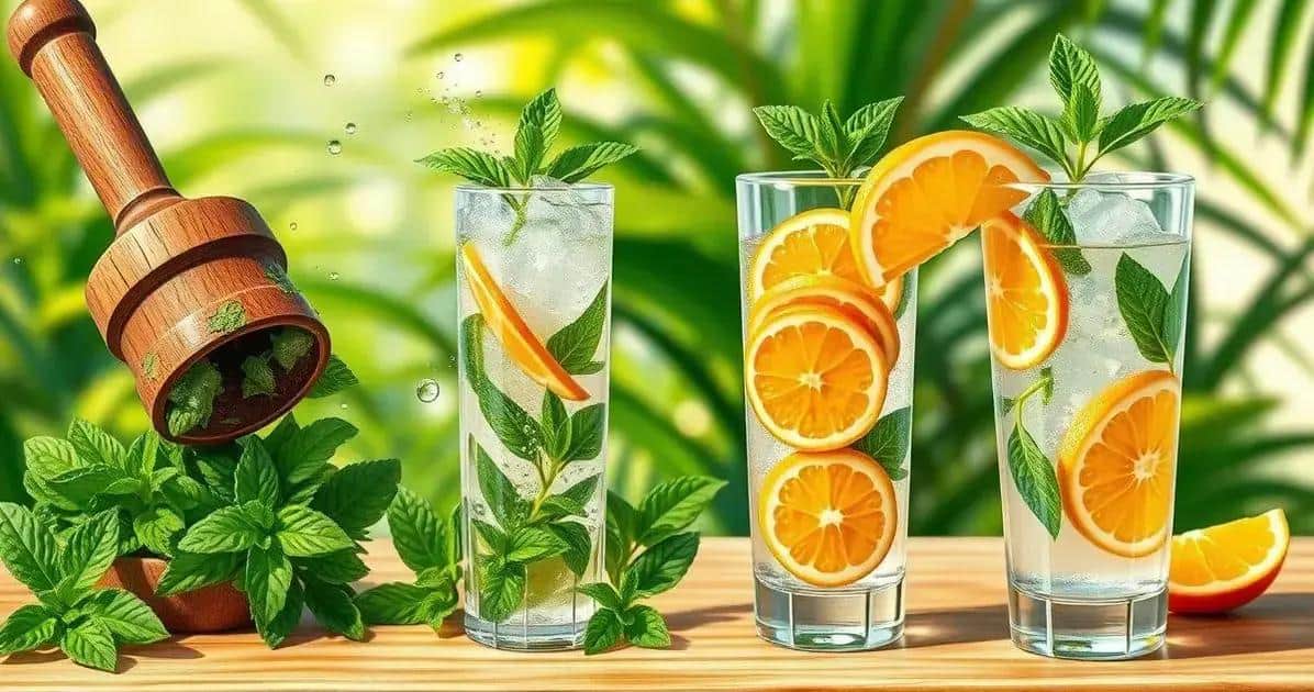 Comment préparer un Mojito au soda de mandarine et menthe ?