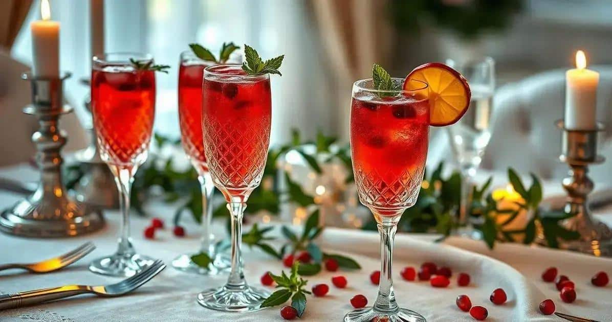Conseils de présentation pour le Champagne au jus de grenade et menthe