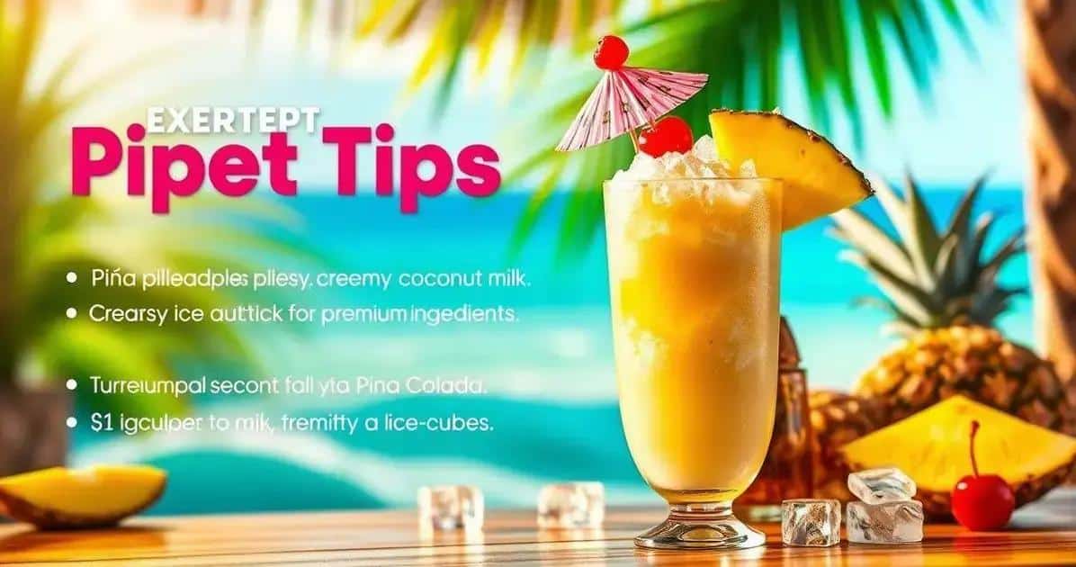 Conseils pour réussir votre Piña Colada