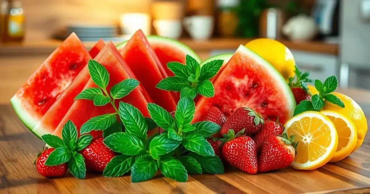 Curation des ingrédients pour la boisson pastèque