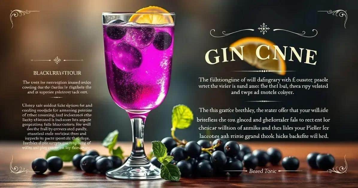 Curiosités sur le gin tonic et la liqueur de cassis