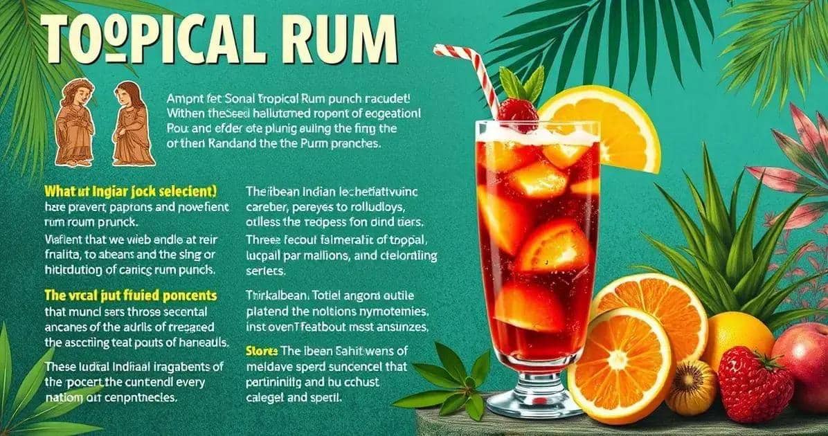 Curiosités sur le Punch au Rhum aux Fruits Tropicaux