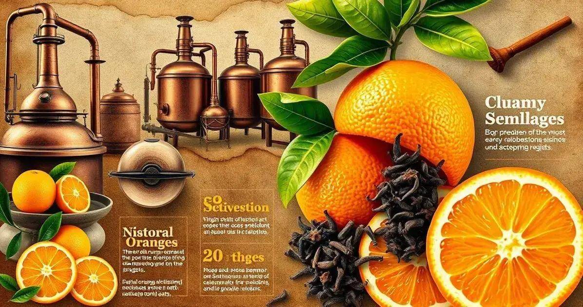 Curiosités sur le rhum avec orange et clou de girofle
