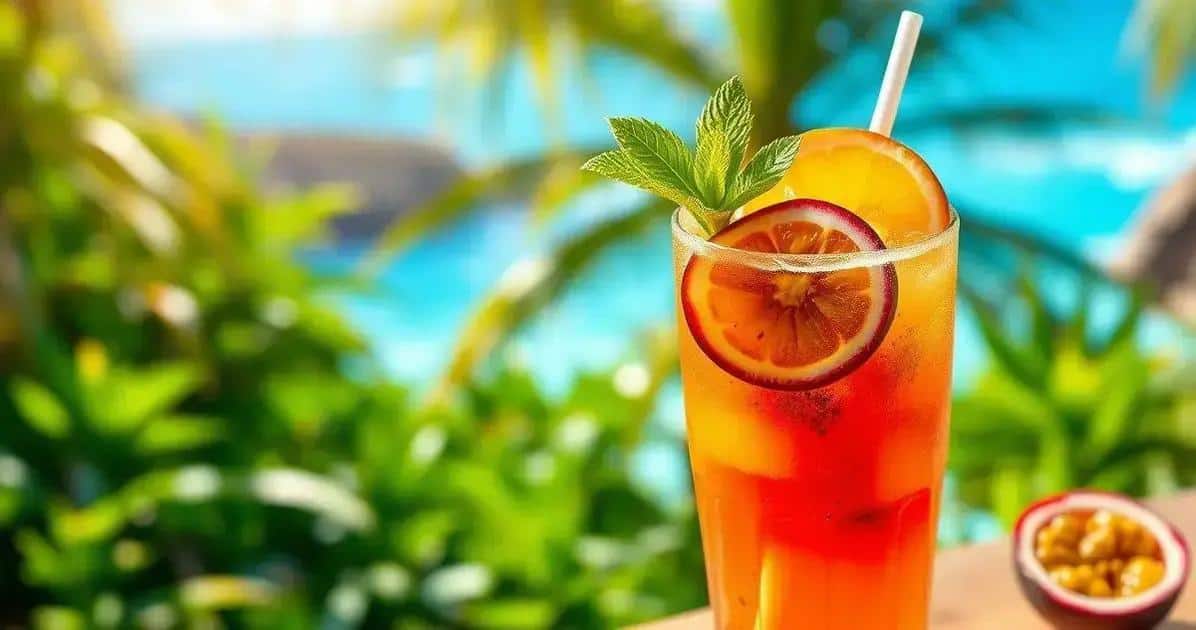 Daiquiri au jus de fruit de la passion et menthe : Un délice tropical exquis