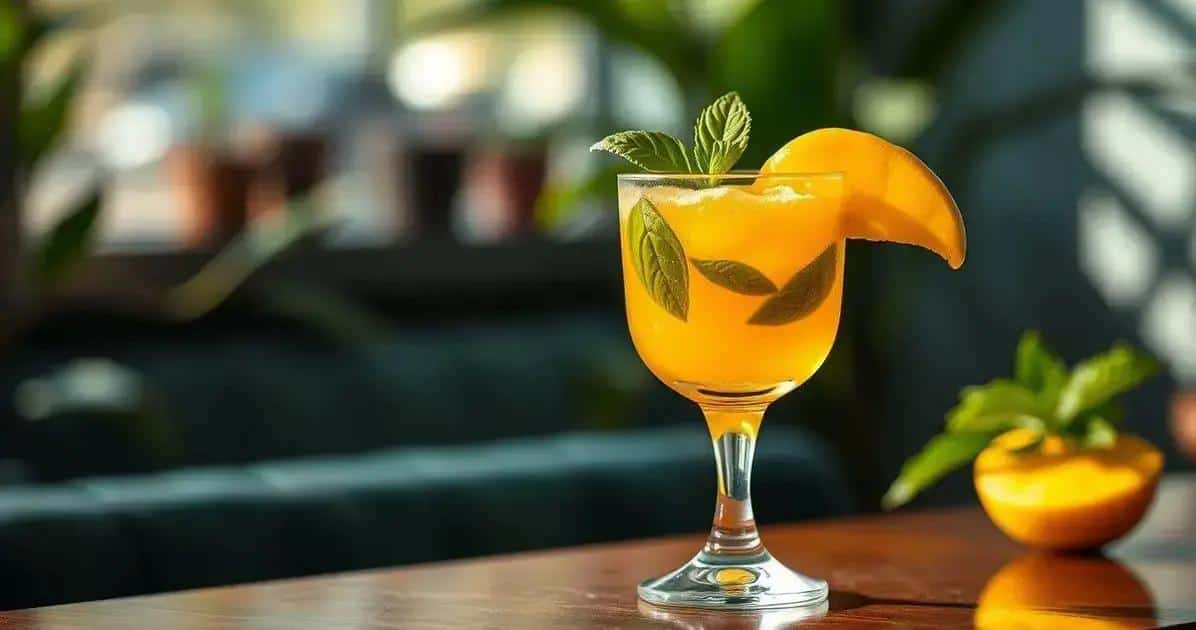Gin au jus de mangue et basilic : Un cocktail estival rafraîchissant