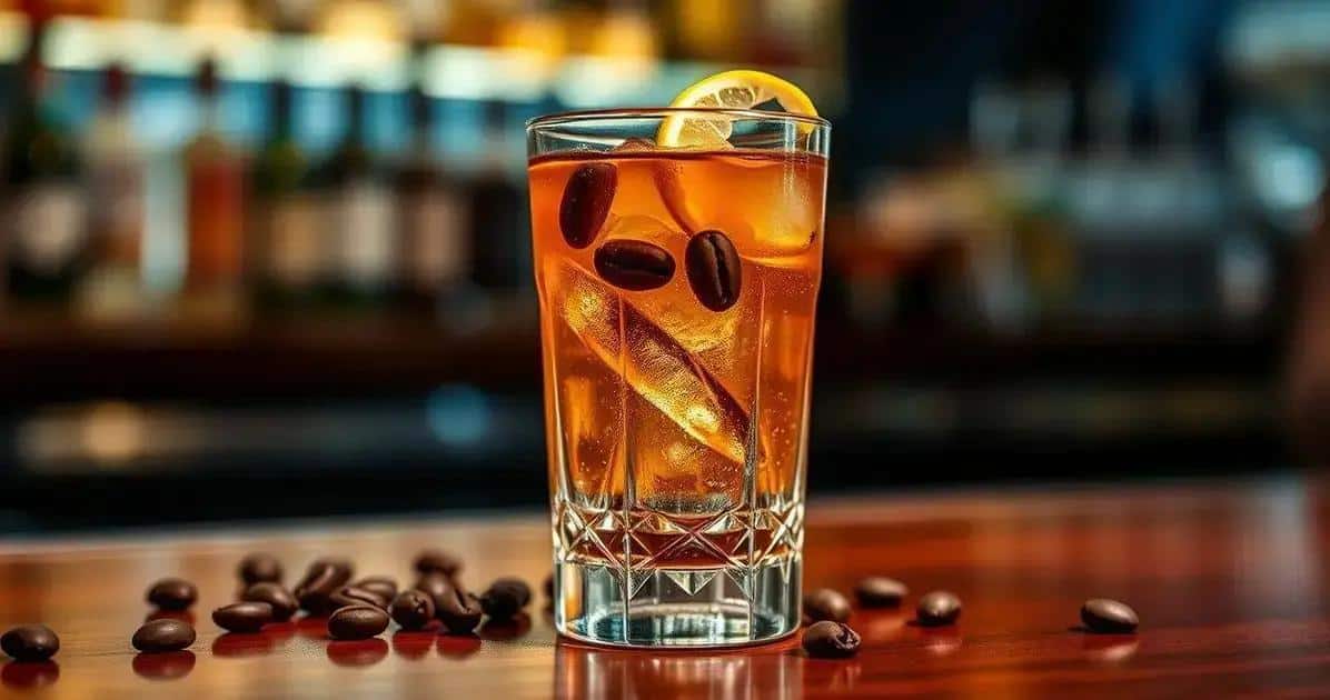 Gin tonic à la liqueur de café : Puissant et juteux !