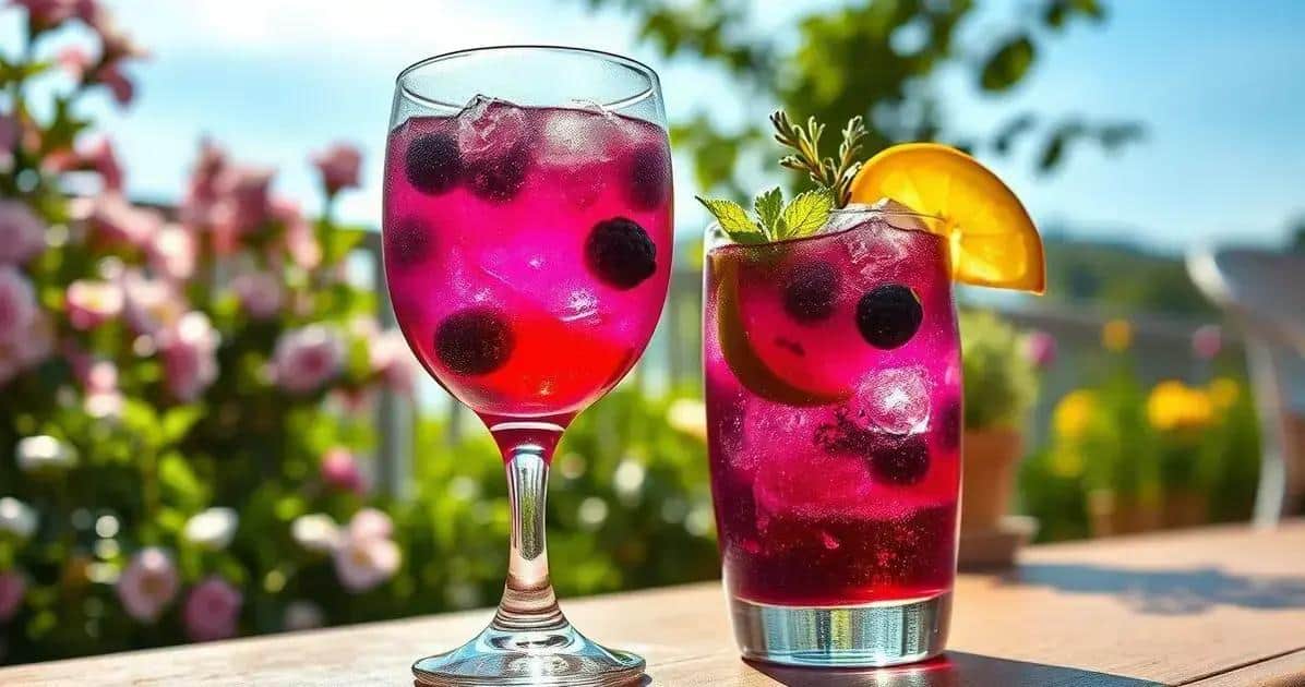 Gin tonic à la liqueur de cassis : Sophistication extrême !