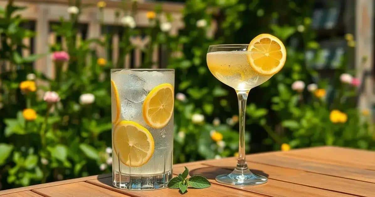 Gin tonic à la liqueur de limoncello : Citron sicilien comme vous ne l'avez jamais vu !