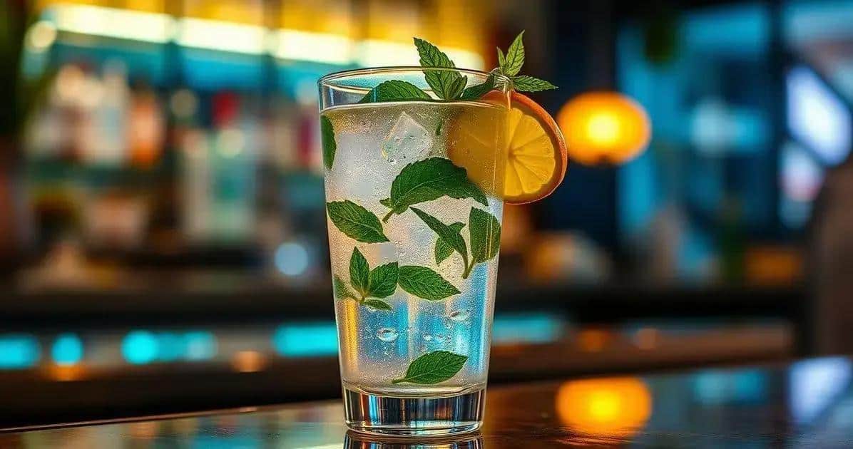 Gin tonic à la liqueur de menthe : Puissant et juteux !