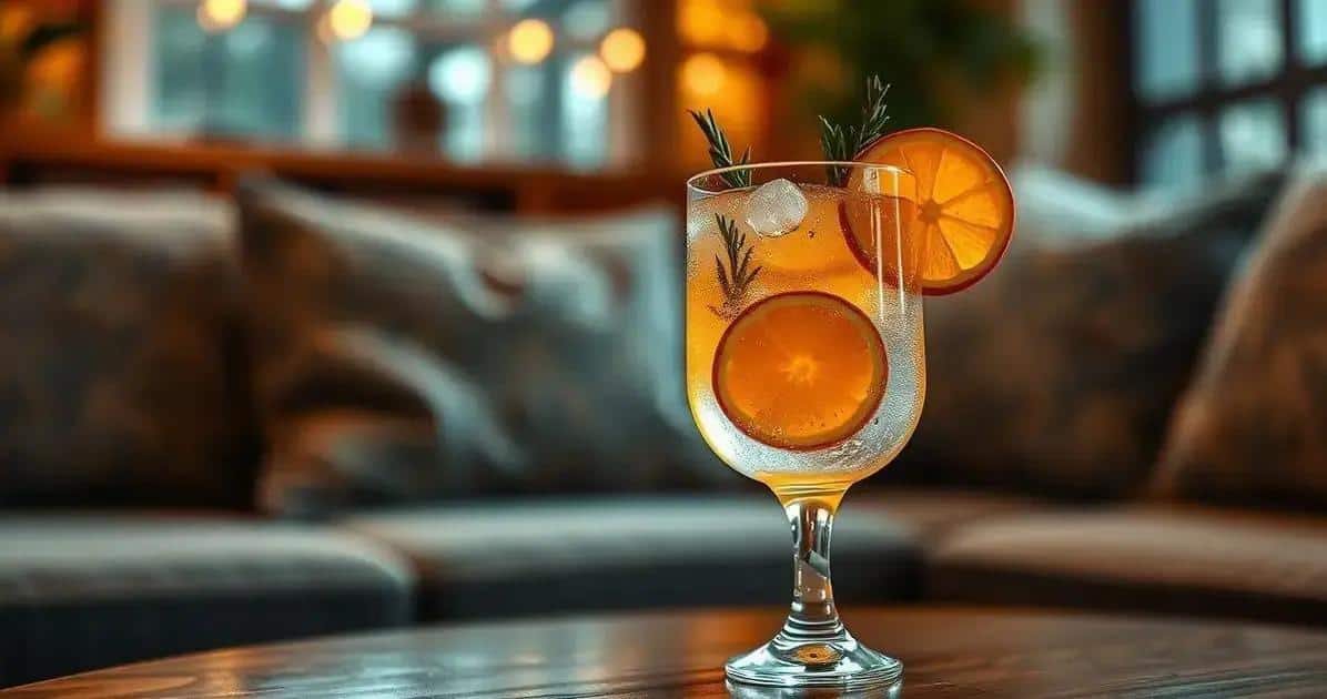 Gin tonic à l'orange : Puissant et plein de vitamines !