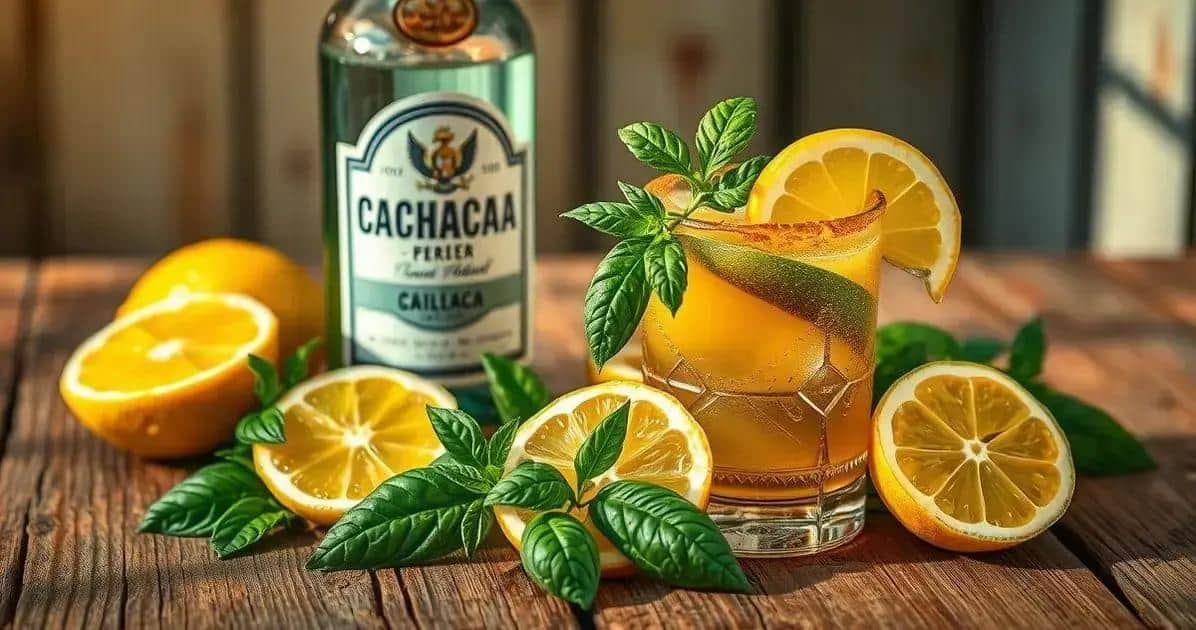 Ingrédients de la Caïpiríssima au Citron Sicilien et Basilic