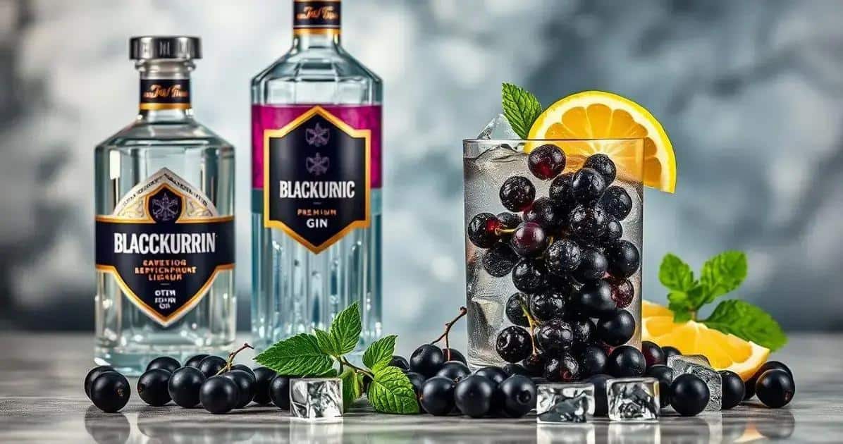Ingrédients de la recette de Gin Tonic à la liqueur de cassis