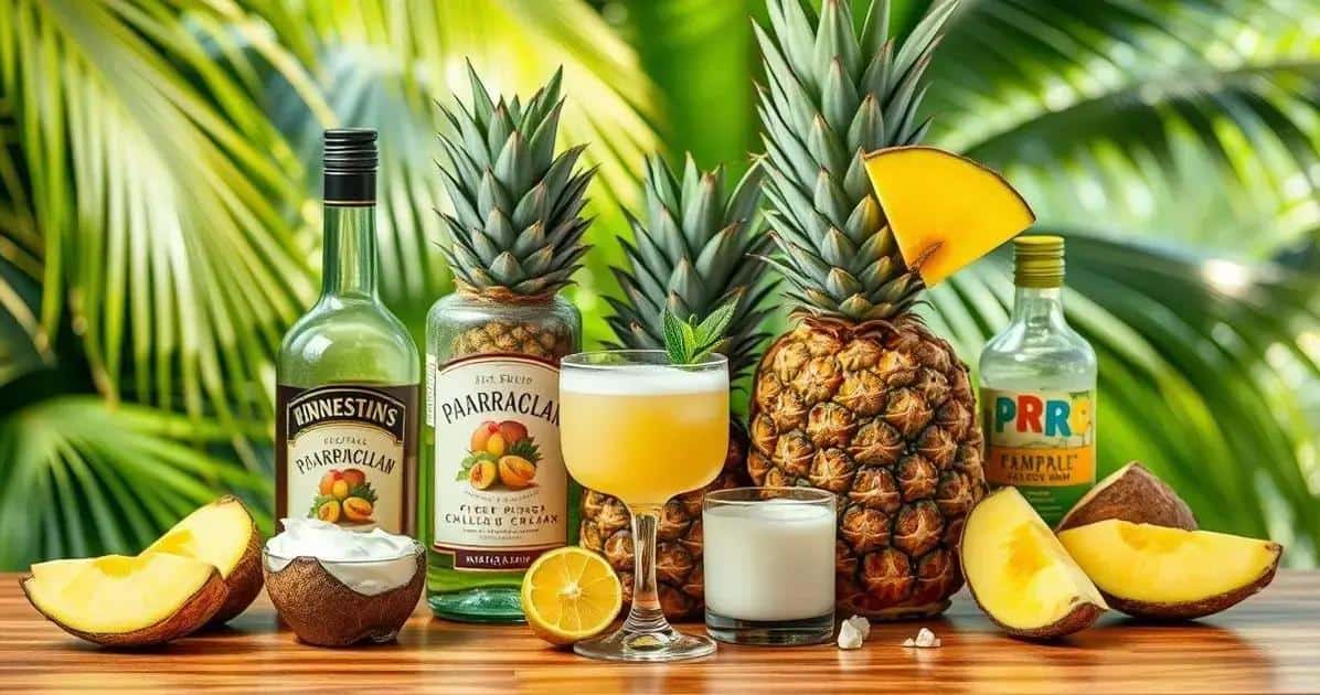 Ingrédients de la recette de piña colada