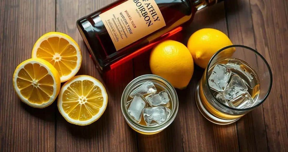 Ingrédients de la recette du whiskey sour